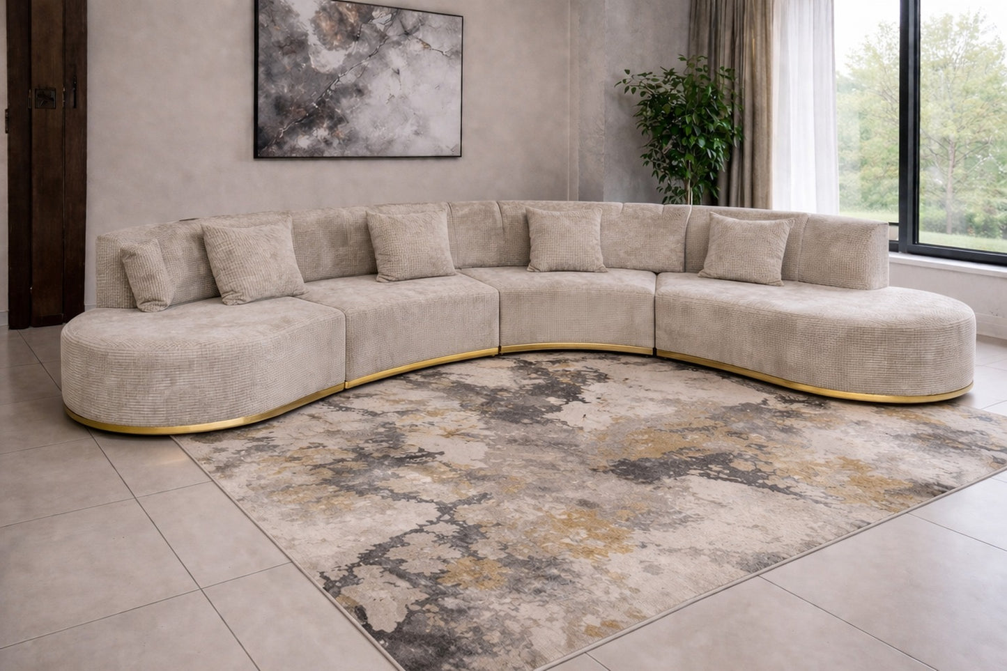 Curved sectional