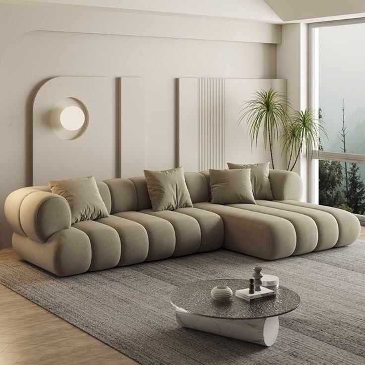 Sectional L shaped couch